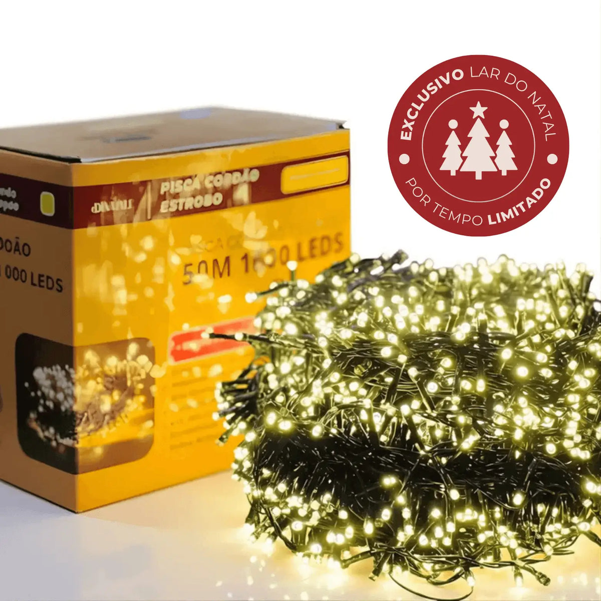 Cordão LED Strobo Bivolt Lar do Natal - Uso Interno e Externo